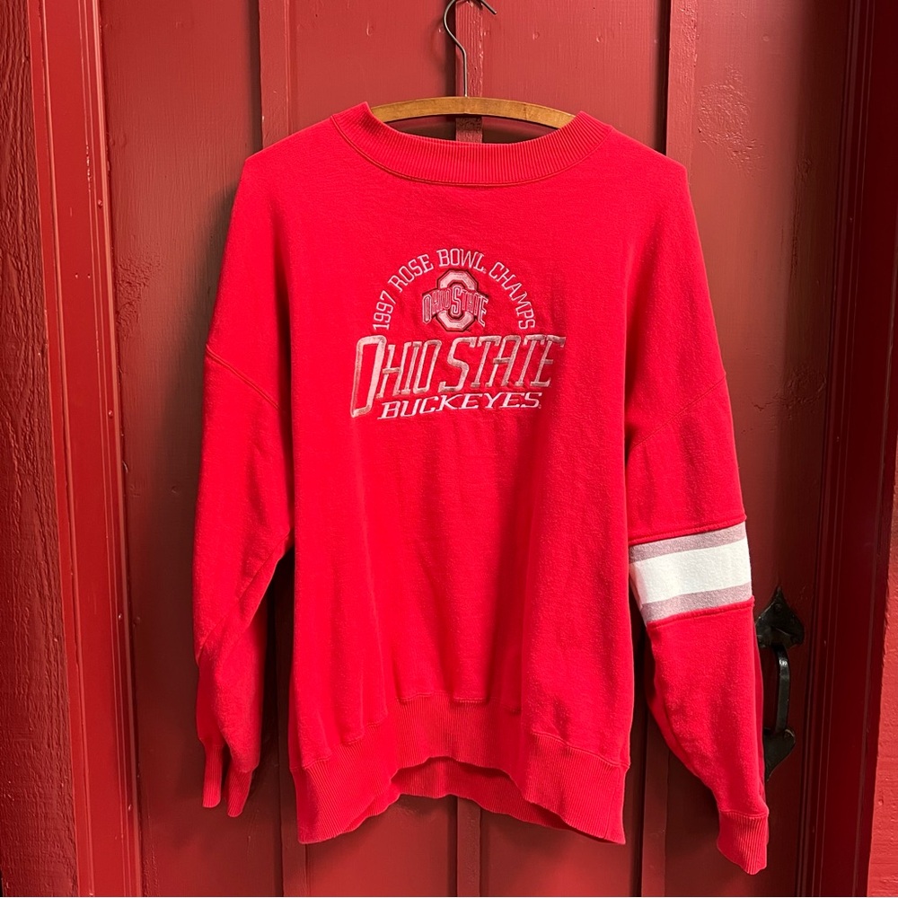Ohio State Buckeyes Rose Bowl Red Vintage Crewneck Sweater! Go Bucks!